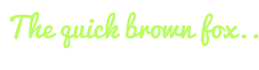 Image with Font Color BCFC63 and Background Color FFFFFF